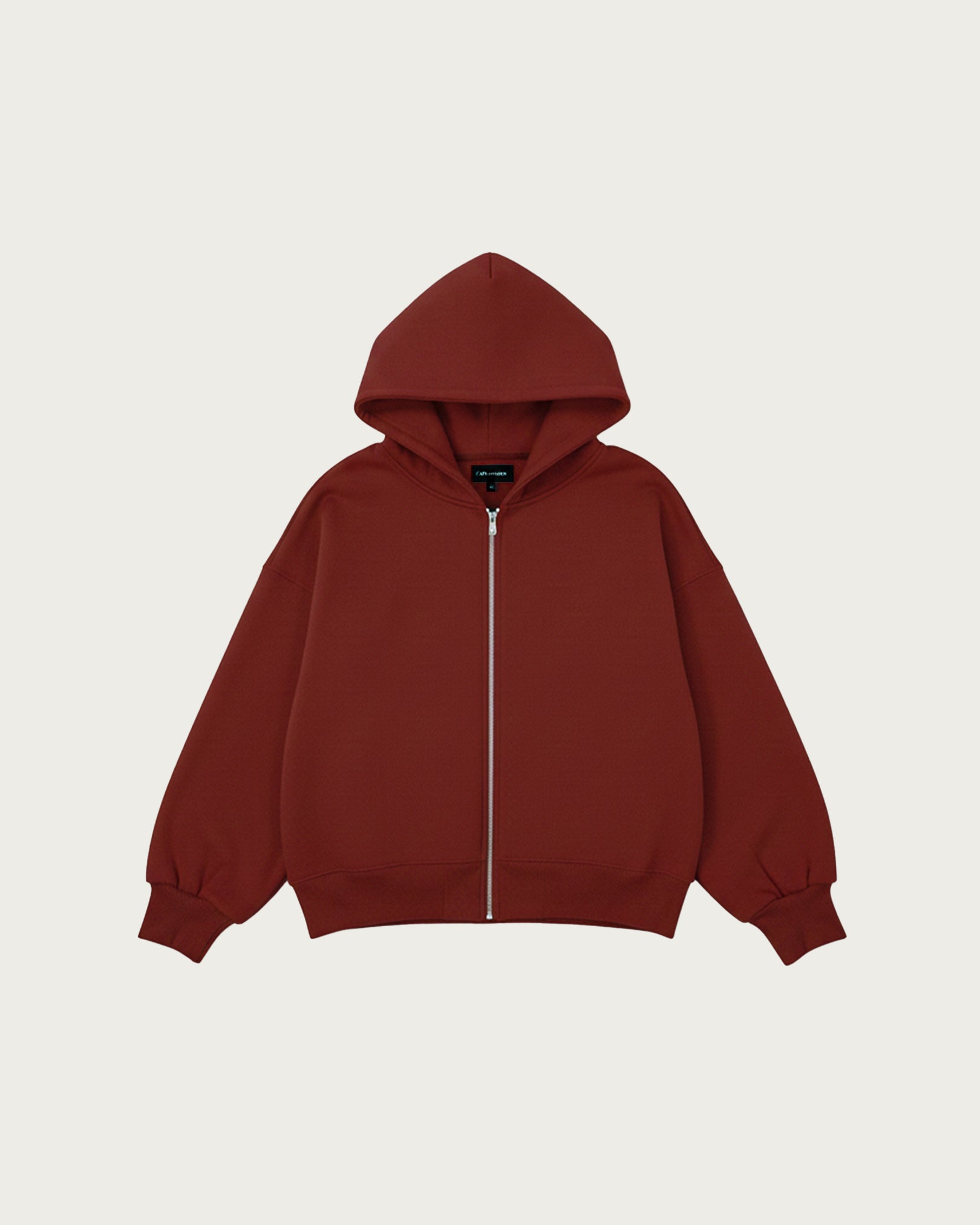 Studio Cut Zipper in Burnt Terra