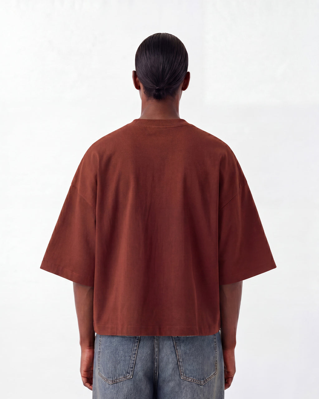 Studio Block T-Shirt in Burnt Terra