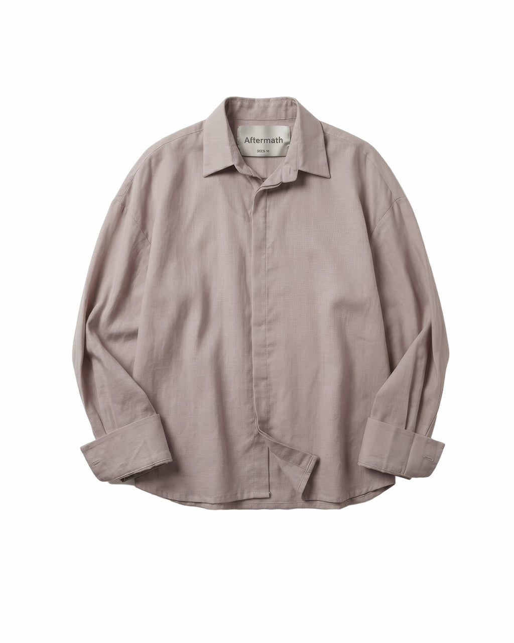 Studio Drape Shirt in Pale Mocha