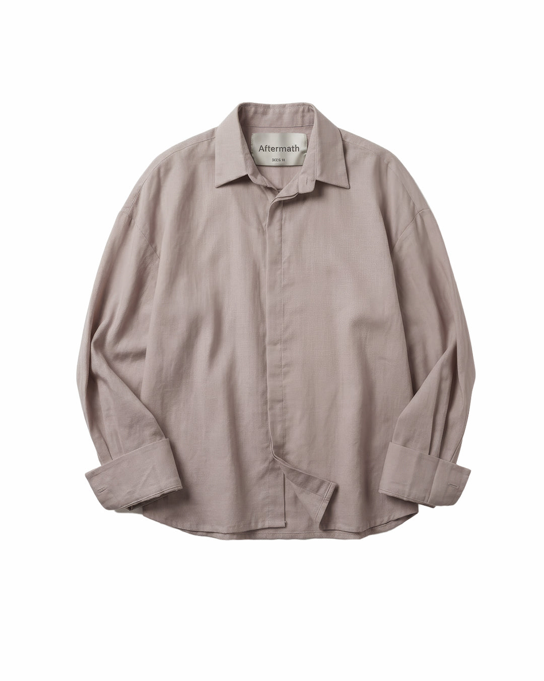 Studio Drape Shirt in Pale Mocha