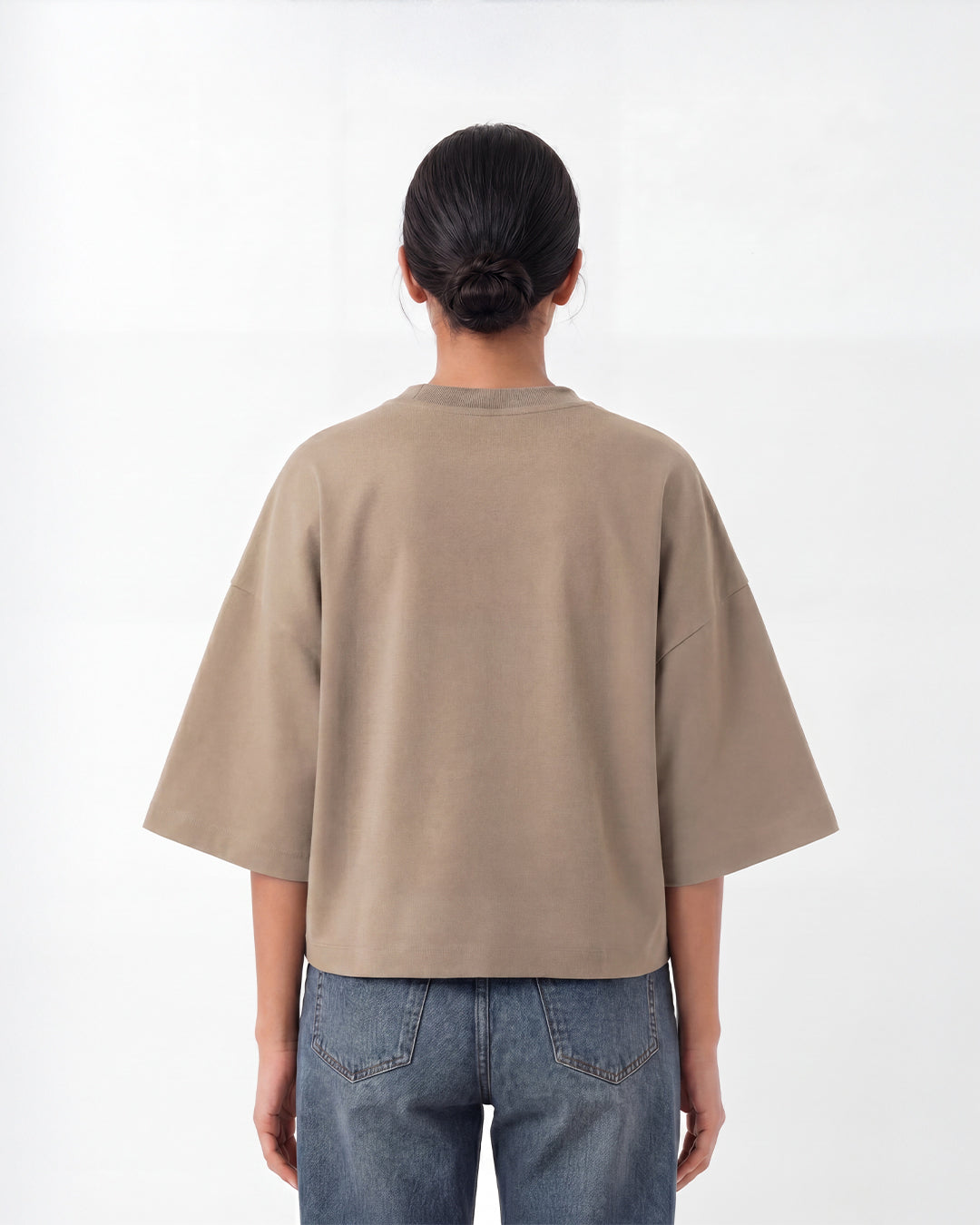 Studio Block T-Shirt in Pine Bark