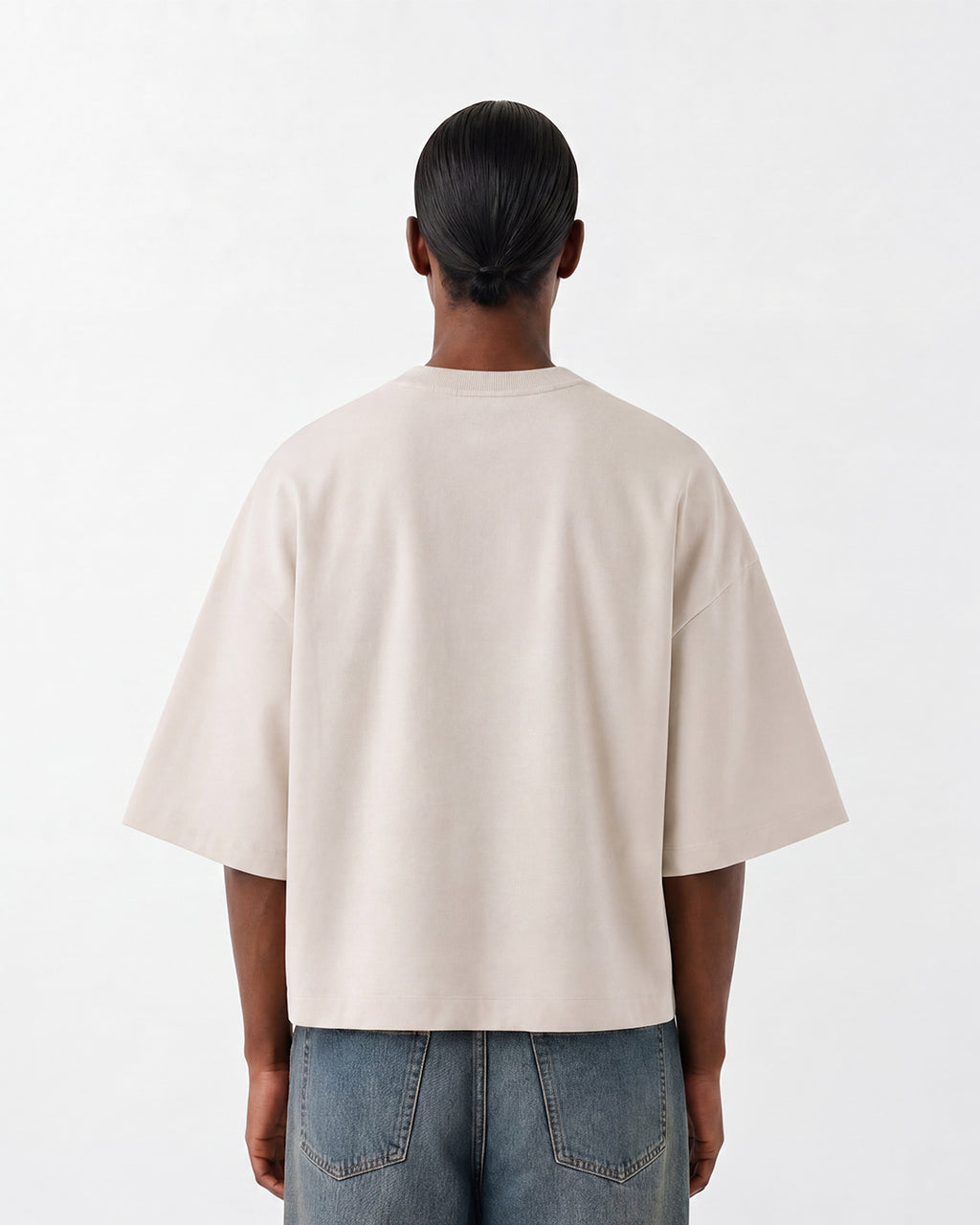 Studio Block T-Shirt in Rain Cloud