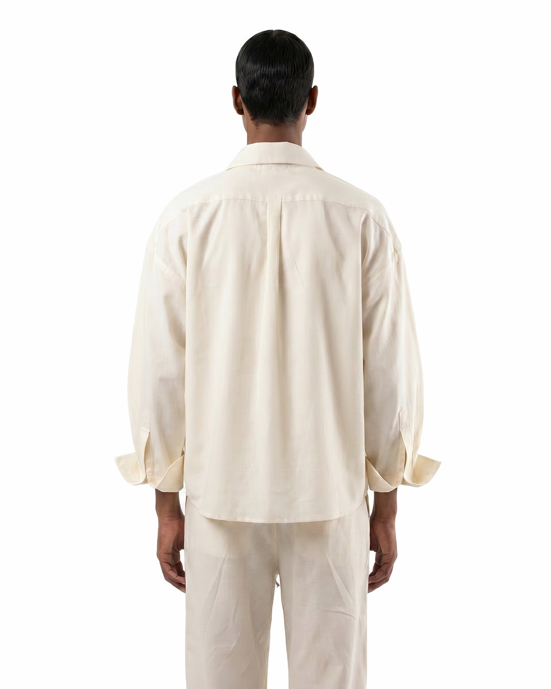 Studio Drape Shirt in Sun Foam