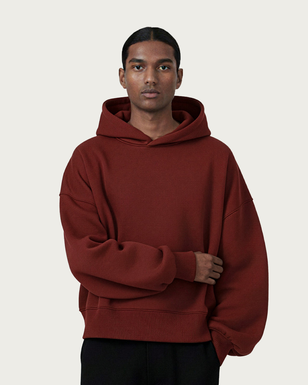Studio Cut Hoodie in Burnt Terra