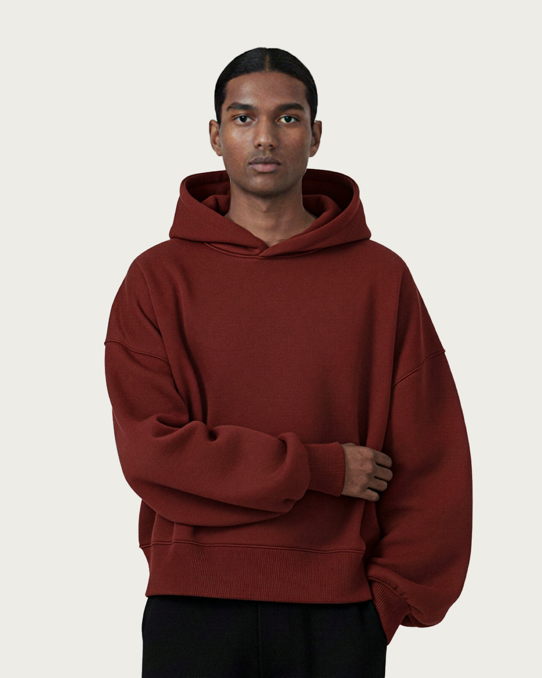 Studio Cut Hoodie in Burnt Terra